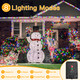 Ollny Solar String Lights for Outside, 2 Pack Total 132FT 400LED Solar Christmas Lights Outdoor, IP67 Waterproof 8 Modes String Lights for Tree Yard Garden Patio Party, Multicolor