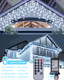 Icicle Christmas Lights Outdoor, 66ft 520 LED Icicle Lights for Outside, Plug in String Lights with 8 Modes Timer Waterproof for House Holiday Decor Wedding Christmas Decorations (White)