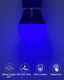 ORALUCE Blue Porch Light Bulb 40 Watt Equivalent,A15 LED Bulbs for Halloween Christmas Party Decoration and Lighting,Colored Light Bulb with E26 Base,5W 450LM Non-Dimmable,6 Pack.