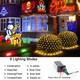 360LED Net Lights, 21ft x 5ft Connectable Christmas Outdoor String Mesh Lights with Memory Function, 8 Modes Waterproof Fairy Lights Plug in for Xmas Tree Bushes Garden Holiday Party - Warm White