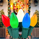 25FT C9 Christmas Lights Multi-Color String Lights with 26 Incandescent Christmas Lights, Outdoor String Light for Patio Christmas Tree Decor, 7 Watt Ceramic C9 Lights C9/E17 Base 25FT C9 Christmas Lights Multi-Color String Lights with 26 Incandescent Christmas Lights, Outdoor String Light for Patio Christmas Tree Decor, 7 Watt Ceramic C9 Lights C9/E17 Base