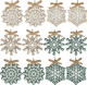 Partbus 12Pcs Snowflake Christmas Wood Cutouts, Unfinished Wooden Snowflakes Ornaments Embellishments for Xmas Decor, Christmas Tree Decorations with Drawstrings DIY Crafts Partbus 12Pcs Snowflake Christmas Wood Cutouts, Unfinished Wooden Snowflakes Ornaments Embellishments for Xmas Decor, Christmas Tree Decorations with Drawstrings DIY Crafts