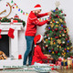 27.5FT C9 LED Christmas Lights Outdoor Battery Operated Lights with 8 Mode Remote Control, 50 Twinkle Big Christmas Lights for Colored Christmas Tree Lights & Christmas Home Yard Lawn Decorations