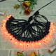27.8Ft Halloween Flame Lights Flickering Flame String Lights with 25 Pack Clear Glass Flame Light Bulbs, Flame Lights for Christmas Halloween Decorations Indoor Outdoor Home Party (2 Spare E12 Bulbs)