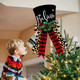 Buffalo Plaid Christmas Tree Topper Top Hat with Handmade Leopard Black and Red Check Bows Xmas Believe Ornament Winter Holiday Santa Home Decoration Wreath Festive Ideas Supplies Buffalo Plaid Christmas Tree Topper Top Hat with Handmade Leopard Black and Red Check Bows Xmas Believe Ornament Winter Holiday Santa Home Decoration Wreath Festive Ideas Supplies