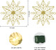 Christmas Tree Topper, PHITRIC 10 Inches Lighted Gold Snow Tree Topper, 20 LED Lights Gold Glitter Powder Tree Toppers Christmas Decorations, Battery Powered Timer Xmas Treetop Star Decor Christmas Tree Topper, PHITRIC 10 Inches Lighted Gold Snow Tree Topper, 20 LED Lights Gold Glitter Powder Tree Toppers Christmas Decorations, Battery Powered Timer Xmas Treetop Star Decor
