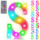 Pooqla Light Up Letters with Remote, d 34 Colors Marquee Letter Lights, Color Changing LED Letters Battery Operated for Wedding Birthday Party Christmas Home Decor, Letter S Pooqla Light Up Letters with Remote, d 34 Colors Marquee Letter Lights, Color Changing LED Letters Battery Operated for Wedding Birthday Party Christmas Home Decor, Letter S