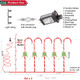 35" Christmas Candy Cane Lights 12pcs - 8 Modes,Christmas Outdoor Christmas Decorations, Walkway Lights,Christmas Decor,Xmas Outside Decoration for Yard Lawn Forecourt or Dooryard