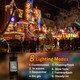 393FT Outdoor Christmas Lights 1200 LED Christmas Lights with 8 Modes Waterproof Led String Lights Plug In Christmas Decorations Outdoor Indoor for Holidays Party Wedding Xmas Home Decor multicolor