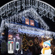Icicle Lights for Outside 60+16Ft 600 LED Christmas Lights Outdoor Waterproof Connectable Timer Memory Dimmable Plug in Twinkle Curtain Light for Xmas Halloween Indoor Patio Balcony Decorations