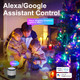 Quanquer Smart Color Changing Christmas Lights: 131ft 400 LED WiFi App Control RGB Dimmable Christmas Tree Lights Work with Alexa & Google Home for Christmas Halloween Party Indoor Outdoor Decor