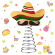 Queekay Mexican Fiesta Hat Miniature Tree Topper Cinco De Mayo Ornaments Sombrero Hat Straw Tree Topper 4 Inches Mini Tree Decorations Mexican Party Favors Supplies Queekay Mexican Fiesta Hat Miniature Tree Topper Cinco De Mayo Ornaments Sombrero Hat Straw Tree Topper 4 Inches Mini Tree Decorations Mexican Party Favors Supplies