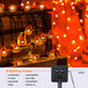 2 Pack Halloween Solar String Lights Outdoor,20ft 30 LED Pumpkin Lantern Thanksgiving Halloween Decorations for Ourdoor Garden,Yard, Patio, Xmas Tree, Party, Home(Pumpkin,2PACK)