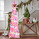5Ft Pop Up Tinsel Christmas Tree with LED Lights, Sequins, Tree Topper, Collapsible Pencil Christmas Tree Artificial, Holiday Indoor Christmas Decoration for Home, Office, Apartment Xmas Décor