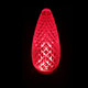 Vibrant Red LED Bulbs - Pack of 25 Dimmable UL Listed IP65 C9 Replacement Bulbs for Outdoor Christmas Decorations