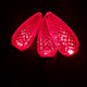 Vibrant Red LED Bulbs - Pack of 25 Dimmable UL Listed IP65 C9 Replacement Bulbs for Outdoor Christmas Decorations