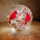 Glass Ball Light Crackle LED Night Light Red Bird Pattern Battery Operated Light Tabletop Decorative Sphere Lamp LED Orb Table Lamp for Outdoor Living-Room Pathway Patio Yard Lawn Bedroom Glass Ball Light Crackle LED Night Light Red Bird Pattern Battery Operated Light Tabletop Decorative Sphere Lamp LED Orb Table Lamp for Outdoor Living-Room Pathway Patio Yard Lawn Bedroom