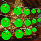 20 LED 10 Ft Grinech Christmas Lights,Battery Operated Christmas String Lights,Green Monster Christmas Decorations for Tree Home Garden Indoor Outdoor Decor,Home Party Favors