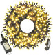 Christmas Lights Outdoor, 105FT 300 LED Christmas Tree Lights Indoor with 8 Modes, End-to-End Plug, UL , Waterproof Fairy String Lights for Xmas Tree Decorations Garden Party(Warm White)