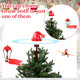 Christmas Animated Tree Topper with Banner Christmas Santa's Hot Air Balloon and Plane with Banner Funny Christmas Tree Topper Christmas Tree Decorations