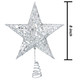 Resinta Metal Glittered Christmas Tree Topper Hallow Wire Star Topper for Christmas Tree Ornament (Silver)