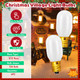 Retisee Christmas Village Light Bulbs, 0.7W 120V Christmas Village Replacement Light Bulbs, E12 Base T20 LED Night Bulbs Accessory for Christmas House Replacement Bulbs Accessories (12 Pcs)