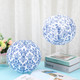 Retisee 12 Pcs Chinoiserie Paper Lantern Set 10 Inches Blue and White Porcelain Print Christmas Hanging Decorations Chinese Round Lantern Ceiling Birthday Party Baby Shower Wedding Home Decor Retisee 12 Pcs Chinoiserie Paper Lantern Set 10 Inches Blue and White Porcelain Print Christmas Hanging Decorations Chinese Round Lantern Ceiling Birthday Party Baby Shower Wedding Home Decor
