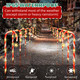 22" Candy Cane Lights Outdoor Pathway 2PK 12 PCS Candy Cane Christmas Decorations 8 Modes Solar Candy Cane Lights with Star Total 15FT Christmas Pathway Lights Outdoor for Xmas Yard Garden Walkway