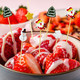 100 Pcs Christmas Cocktail Picks, Appetizer Decorative Toothpicks, Fruits Pick Wooden Bamboo Toothpicks Skewers for Christmas Cake Toppers Decorations, Drink Fruit Desser, Party Food
