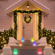 6 Pcs C9 LED Gumdrop Christmas Pathway Lights, Ul Listed, Christmas Walkway Lights Sugar Coated with Warm White Bulbs, Outdoor Christmas Lights for Lawn Yard Garden Outdoor Decor (Rainbow)