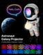 Rossetta Astronaut Galaxy Projector, Star Projector for Bedroom, LED Night Light for Kids Room with Timer and Remote, Room Decor Aesthetic, Home Decor, s for Adults, Teens, Christmas, Birthday