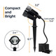 Halloween Spot lights Outdoor, 5W AC 120V RGB Colored Landscape Lights with Remote, LED landscape Lighting Waterproof Outdoor Spot Lights for Dance Party Yard Lawn Path Tree Garden Decor (4 packs)