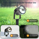 Halloween Spot lights Outdoor, 5W AC 120V RGB Colored Landscape Lights with Remote, LED landscape Lighting Waterproof Outdoor Spot Lights for Dance Party Yard Lawn Path Tree Garden Decor (4 packs)