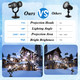 d Dual-Head Christmas Snowflake Projector Light Outdoor,IP65 Waterproof Christmas LED Projector Light Outside,180° Rotation Projector for Indoor,Patio Wall Window Decorations