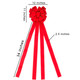Christmas Large Bows Boxed, 45x12 Inches Gold Wired Red Velvet Bows with Long Tails for Wreath Floral, Christmas Tree Topper, Outside Red Bowknot for Wedding Car Garden Yard Front Door