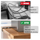 Hook and Loop Cable Management Under Desk, 80PCS Self Adhesive Cable Ties, Reusable Wire Organizers for Cords, Hooks for Outdoor String Lights, Christmas Light Clips (White) Hook and Loop Cable Management Under Desk, 80PCS Self Adhesive Cable Ties, Reusable Wire Organizers for Cords, Hooks for Outdoor String Lights, Christmas Light Clips (White)
