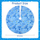Serencatcher Blue Christmas Tree Skirt, Happy Hanukkah Tree Skirt with Candlestick Cross Star Happy Hanukkah for Merry Christmas Tree Decorations Xmas Happy Halloween Year Holiday Party(48 Inches)