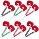 6 PCS Christmas Elf Legs Picks-Elf Feet Tree Ornaments with Fixed Wire-Striped Plush Stuffed Elf Leg Picks for Christmas Tree Party Home Decorations