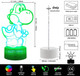 Yoshi 3D Night Light 16 Colors Christmas Lighting s RGB Touch Remote Controller Toys Super Mario Desk lamp for Children's Room Decoration Holiday s
