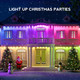Permanent Outdoor Lights for House 100ft Smart ICRGB Outside LED Eaves Lights, IP67 Waterproof Eaves Lights for Christmas Halloween Holiday Decorations, Work with Alexa, Google Assistant