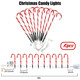 21Inch Christmas Decorations Candy Lights,10 Pack Candy Cane Lights Outdoor Pathway, Candy Cane Christmas Decorations,LED Yard Lawn Pathway Lights,Christmas Outdoor Decoration Lights UL588