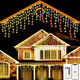 Christmas String Lights Outdoor - 49Ft/15M 640 LED 8 Modes with Remote Control and App Waterproof Christmas Lights for Patio Yard Garden Wedding Party-Warm White to Multicolor