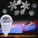 SPEVERT Snowflake Auto Rotating Led Lights Christmas Lights Moving LED Lamp E27 Base 4W Crystal Ball Stage Light for Birthday, Holiday, Wedding, Party, Christmas Decor - White SPEVERT Snowflake Auto Rotating Led Lights Christmas Lights Moving LED Lamp E27 Base 4W Crystal Ball Stage Light for Birthday, Holiday, Wedding, Party, Christmas Decor - White