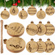 36 Pcs Christmas Treble Clef Music Wood Christmas Tree Holiday Ornament Music Notes Shaped Wood DIY Craft Cutouts Musical Wood Tags Ornaments with Rope, approx. 8 cm/ 3.15 inches