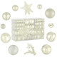 102PCS Christmas Ornaments,Assorted Plastic Shatterproof Christmas Ornaments,Christmas Balls Ornaments,Xmas Tree Ornaments, Christmas Tree Decorations Set