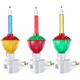 3 Pieces Christmas Bubble Lights, Traditional Vintage Night Lights with E12 Candelabra Base, Colorful Fluid Christmas Lights with Swivel Plug in Base