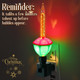 Sumind 3 Packs Traditional Christmas Bubble Lights, Vintage Bubble Night Lights with Christmas Green Swivel Plug in Base, Multicolor Fluid Christmas Lights with E12 Candelabra Bases