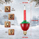 9 Pack Christmas Bubble Light Bulbs, Replacement Multi Color Bubble Fluid Light 5W Bulbs for C7/ E12 Candelabra Base, Traditional Vintage Christmas Lights Replacement Set for Xmas, Holidays