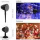 Christmas Snowflake Projector Lights,Outdoor Christmas Snowfall Light,Holiday Lights Projector,Waterproof White Snow Landscape Decorative Lighting for Halloween Xmas Wedding Party