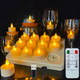 Rechargeable Candles Tea Lights with Remote Timer, LED Tea Lights Candles Battery Operated, Rechargeable Flameless Candles for Home Decor Seasonal Decor 50-100 Hours 12Pack